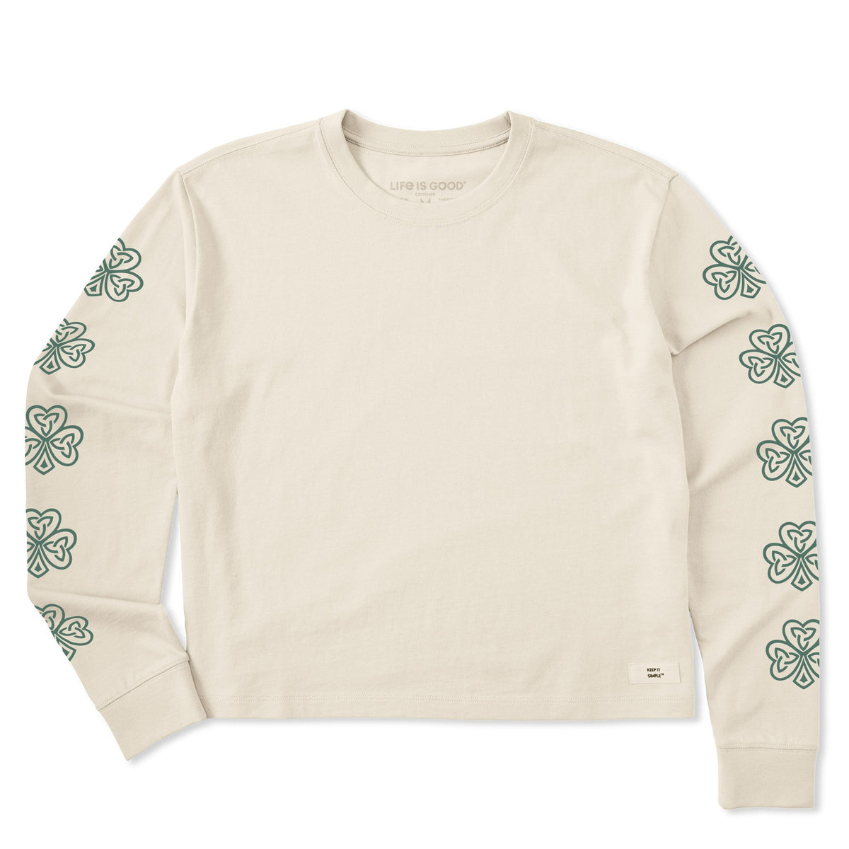 Women's Celtic Clovers Long Sleeve Crusher Boxy Tee product image 1