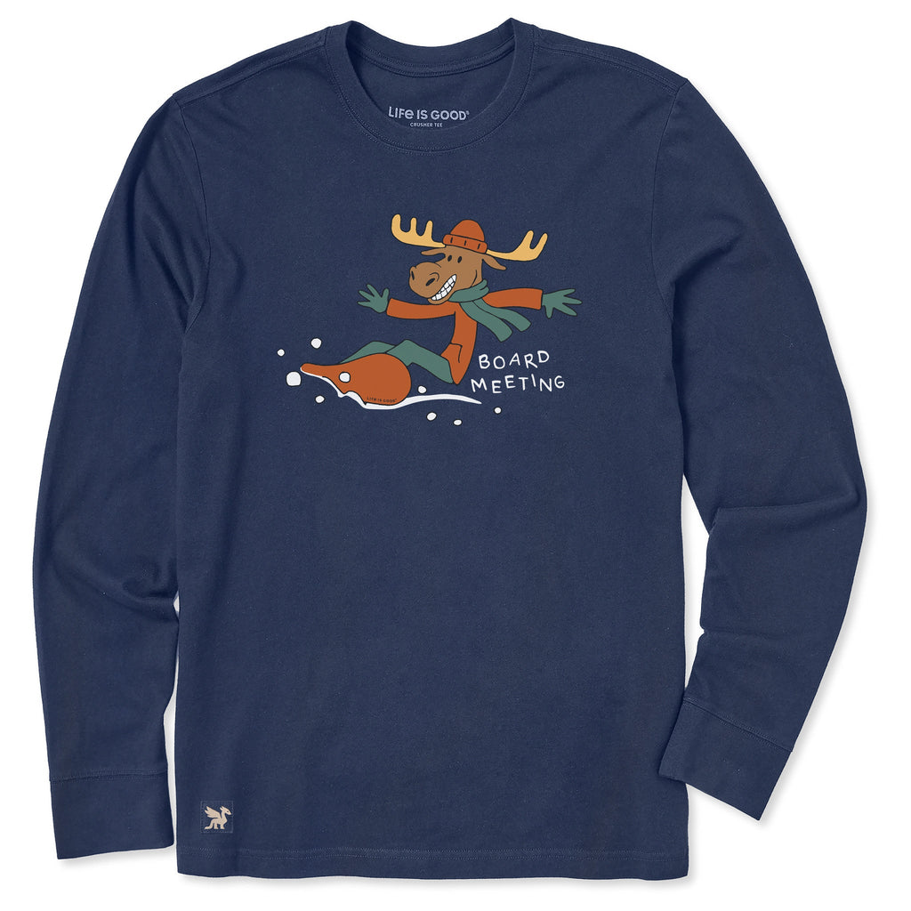 Men's Board Meeting Snowboard Moose Long Sleeve Crusher Tee product image 1