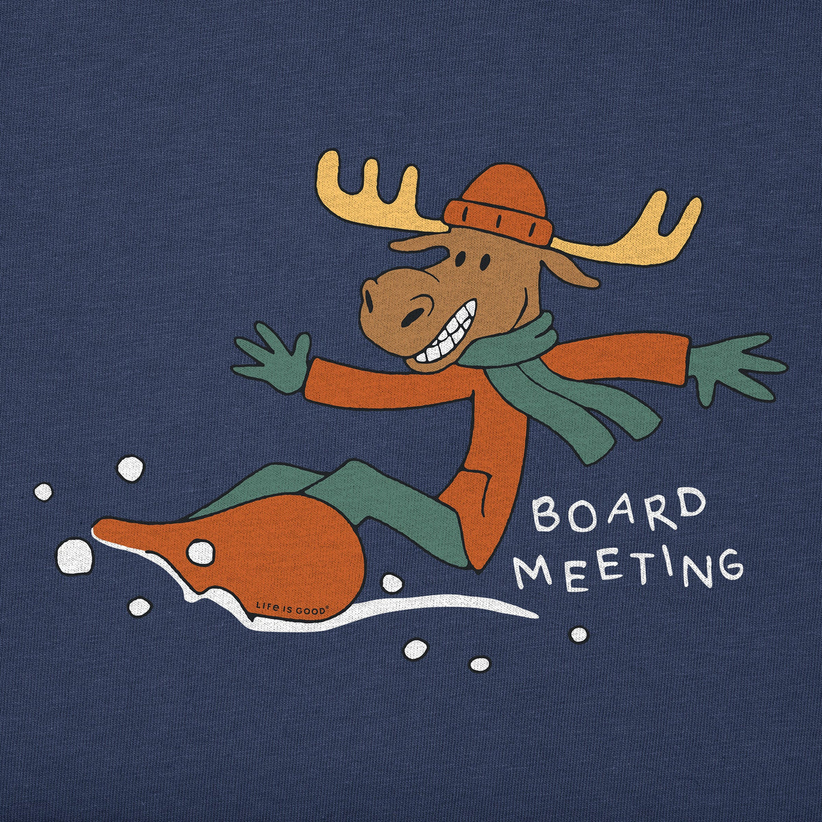 Men's Board Meeting Snowboard Moose Long Sleeve Crusher Tee product image 2