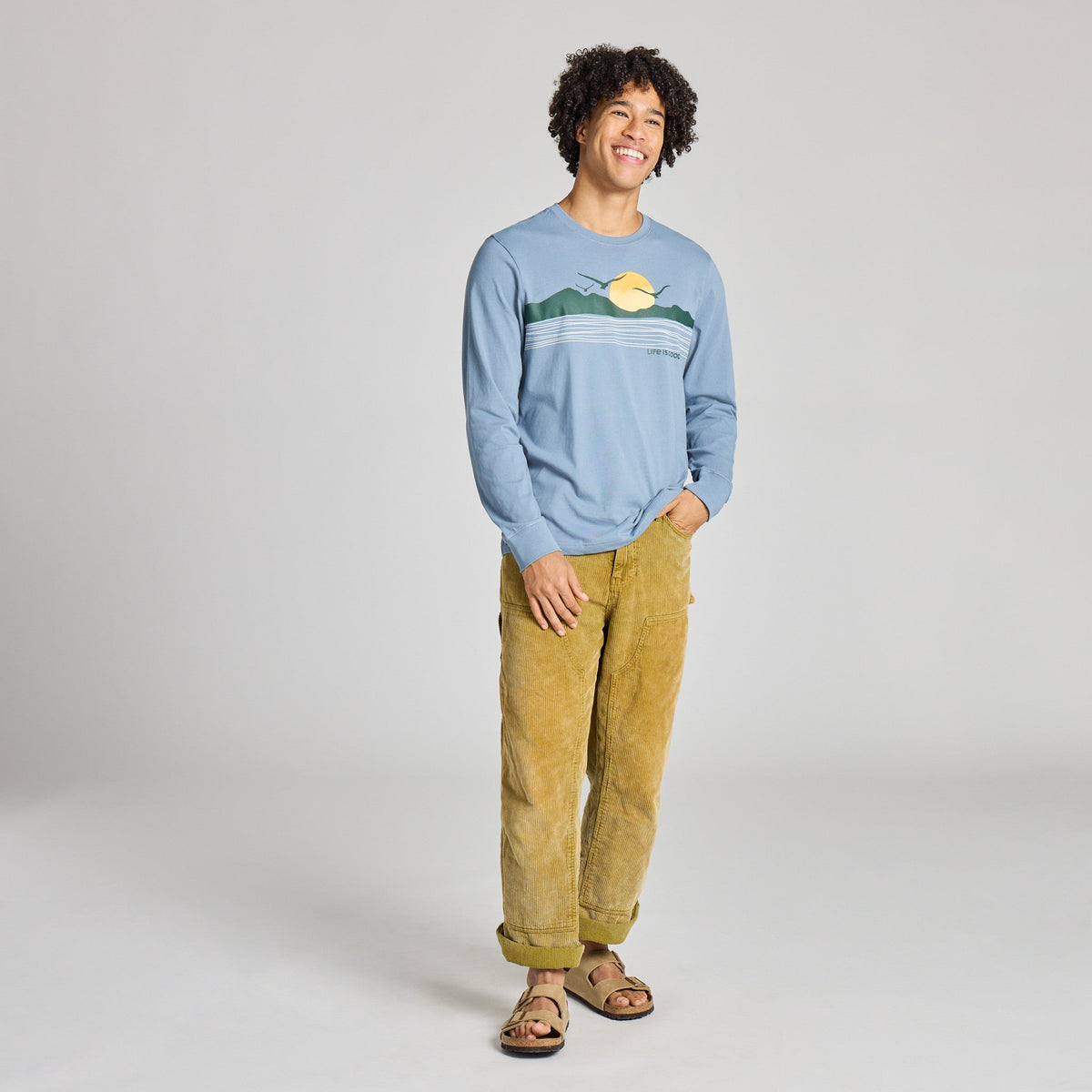 Men's Coastal Calm Seam Long Sleeve Crusher Tee product image 5
