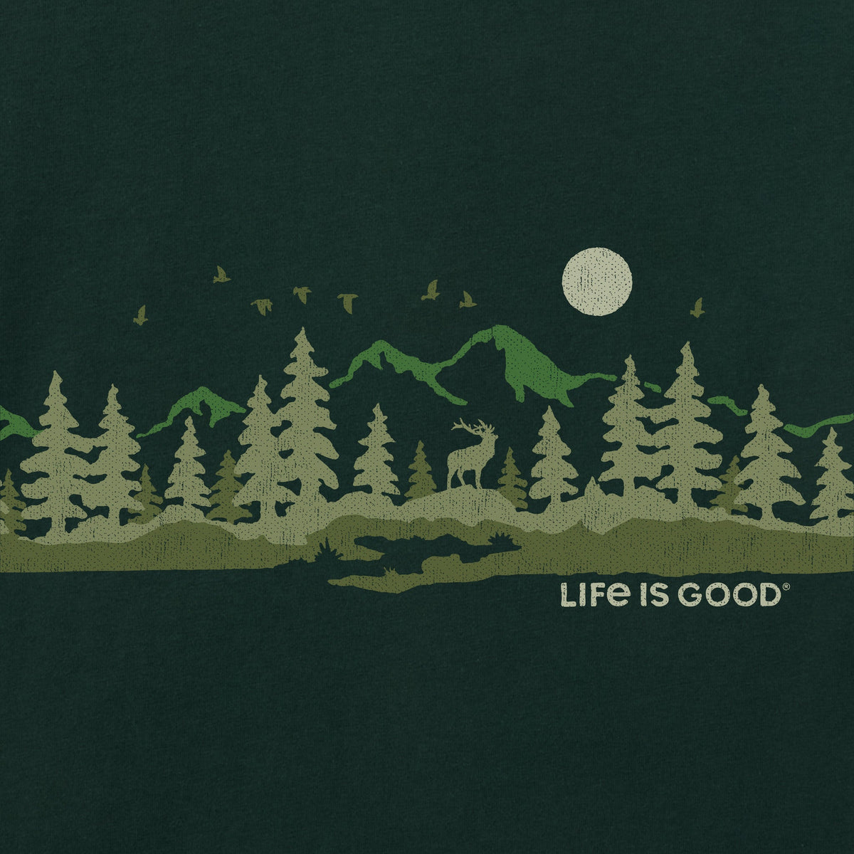 Men's Moose in the Outdoors Landscape Long Sleeve Crusher product image 2