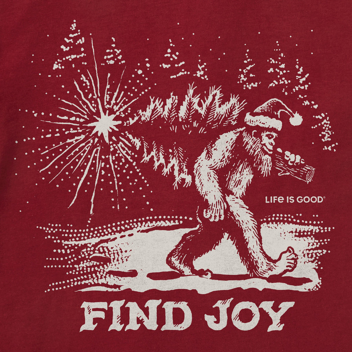 Men's Sasquatch Find Joy Long Sleeve Crusher Tee
