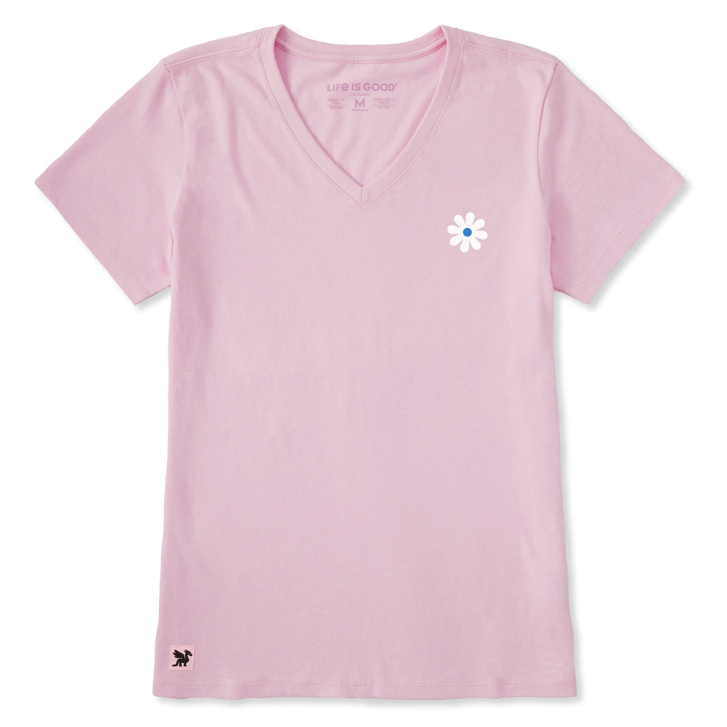 Women's Classic Simple Daisy Short Sleeve Crusher Vee product image 1