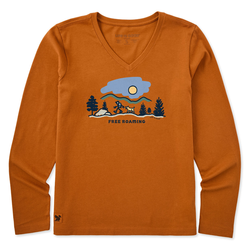 Women's Free Roaming Jake & Rocket Long Sleeve Crusher Vee product image 1