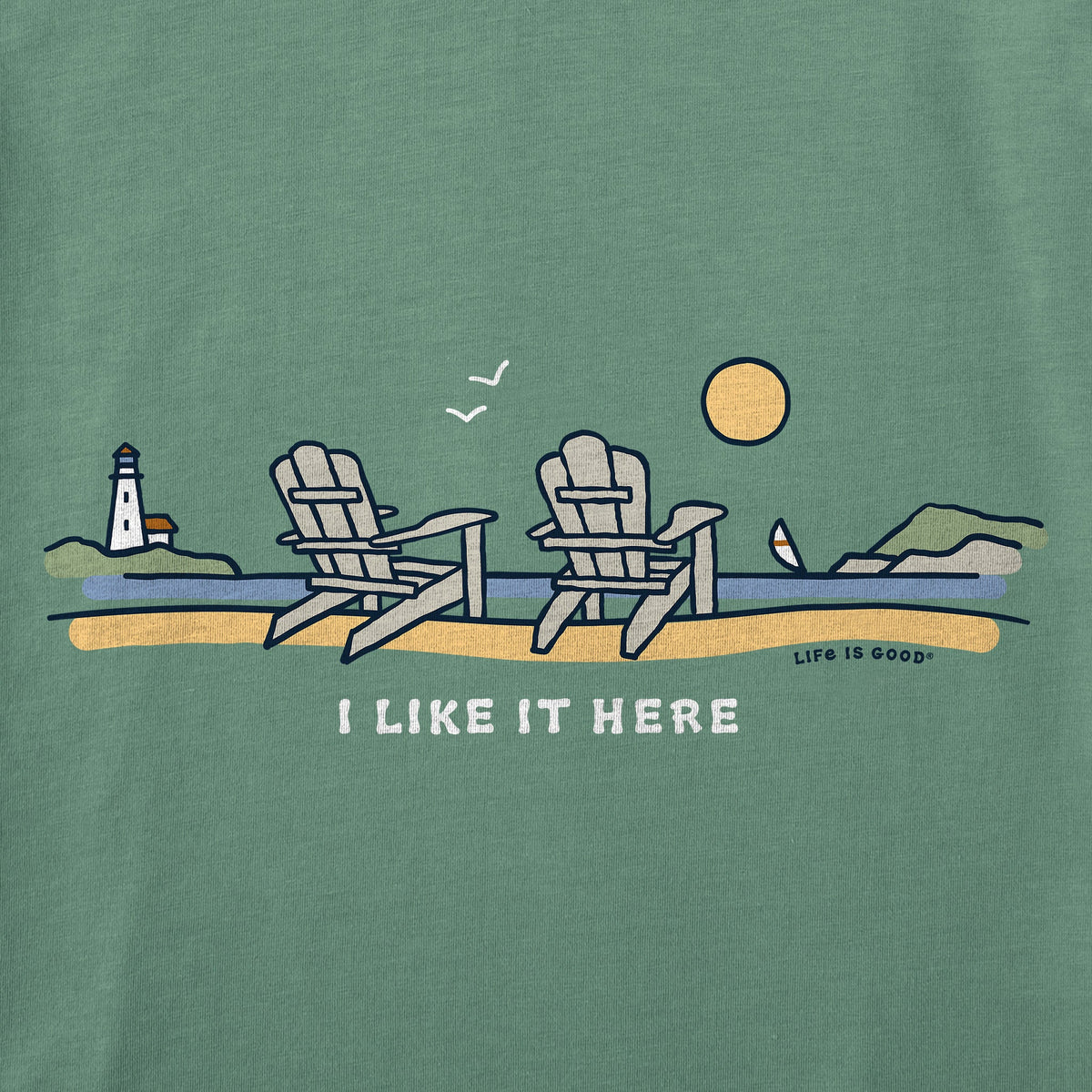 Women's I Like it Here Adirondacks Long Sleeve Crusher Vee product image 2