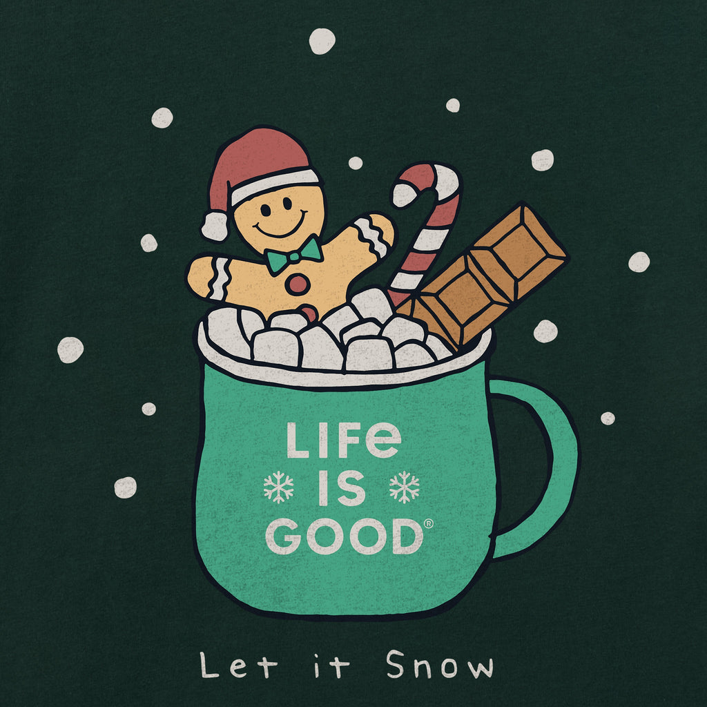 Kids Let It Snow Cocoa Short Sleeve Crusher Tee