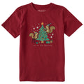 Kids Joy to the Squirrels Short Sleeve Crusher Tee