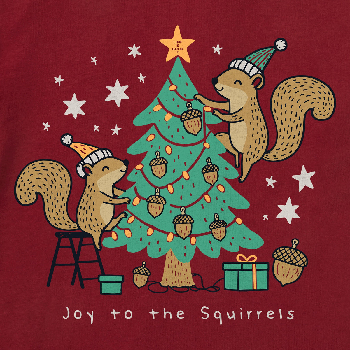 Kids Joy to the Squirrels Short Sleeve Crusher Tee