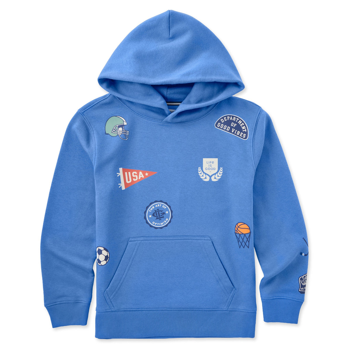 Kids Go Sports Icons Good Vibes Hoodie product image 1