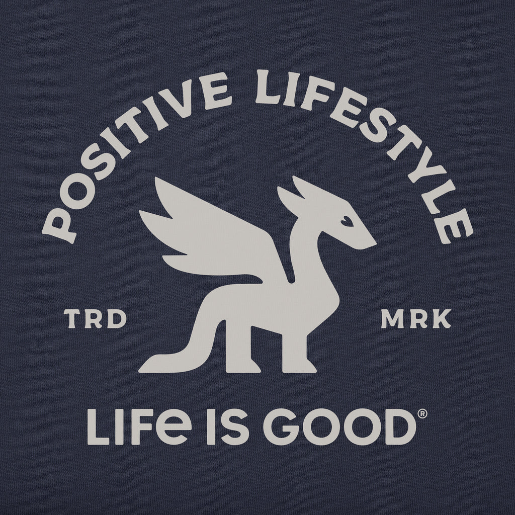 Kids Positive Lifestyle Dragon Patch Good Vibes Hoodie product image 2