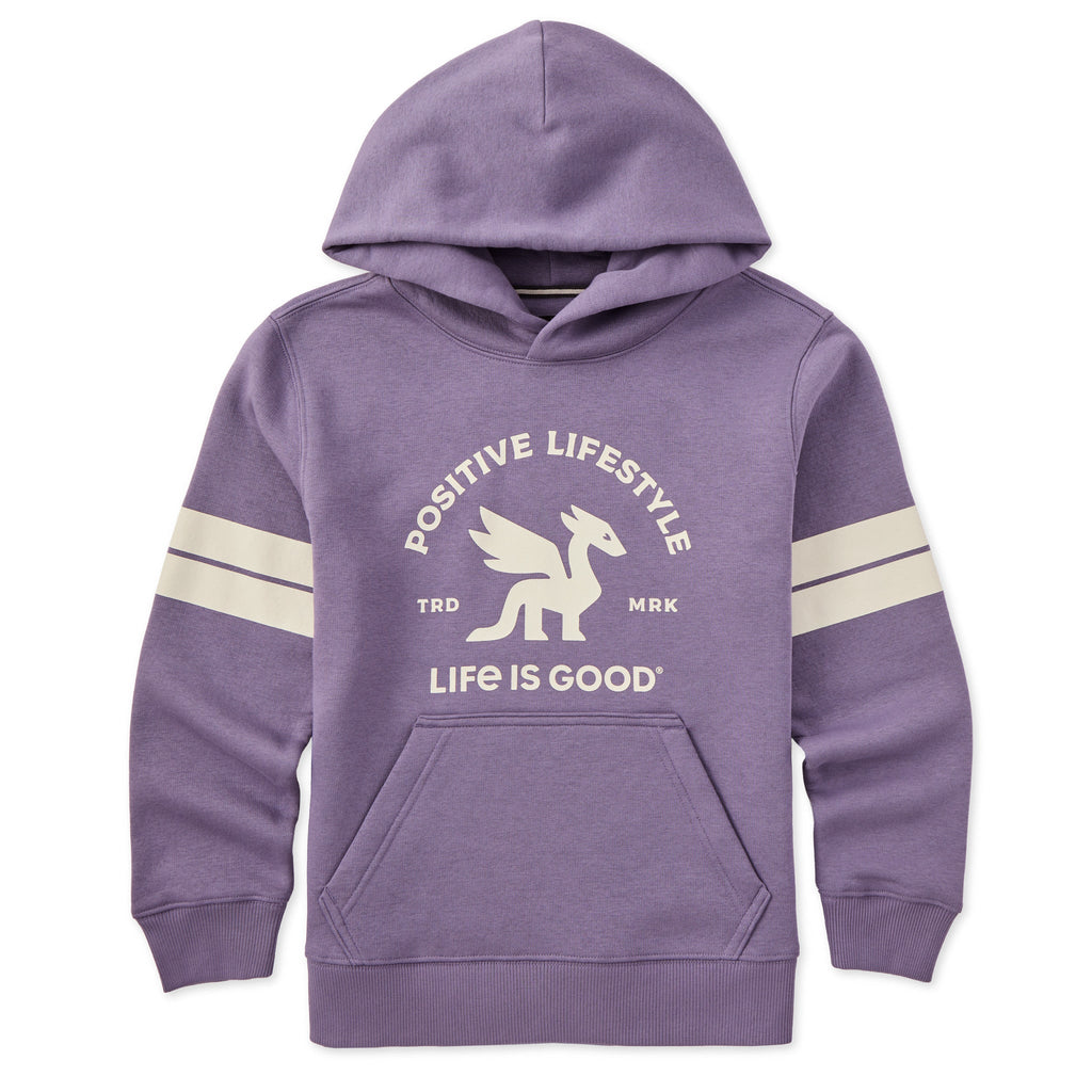 Kids Positive Lifestyle Dragon Patch Good Vibes Hoodie product image 4