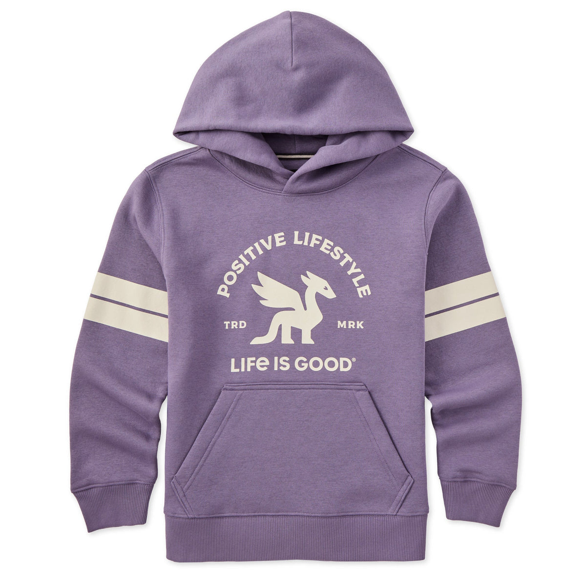Kids Positive Lifestyle Dragon Patch Good Vibes Hoodie product image 4