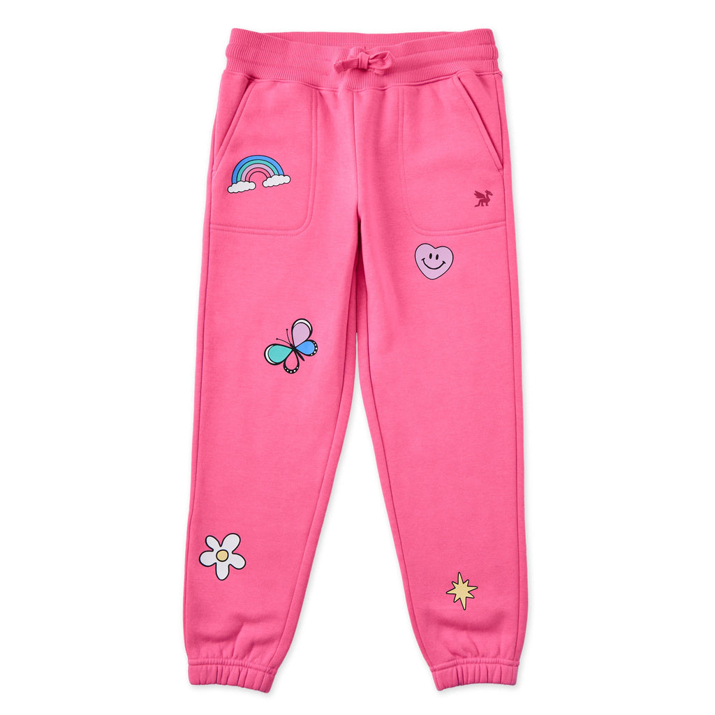 Kids Girls Trinket Icons Good Vibes Jogger product image 1