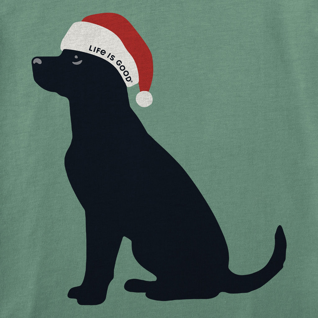 Toddler Christmas Dog Long Sleeve Crusher Tee