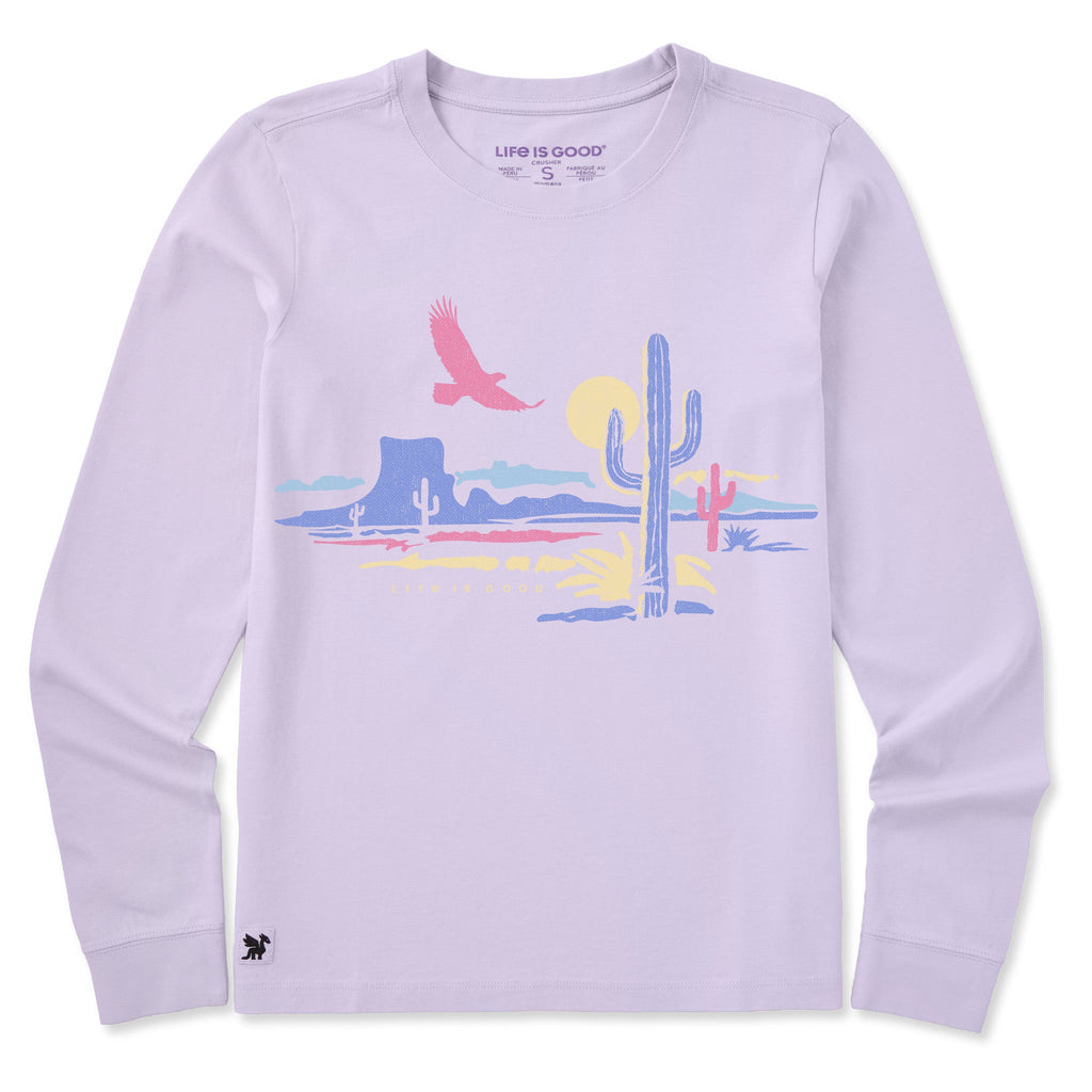 Women's Cactus Desert Long Sleeve Crusher Tee product image 1