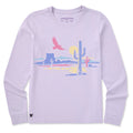 Women's Cactus Desert Long Sleeve Crusher Tee product image 1