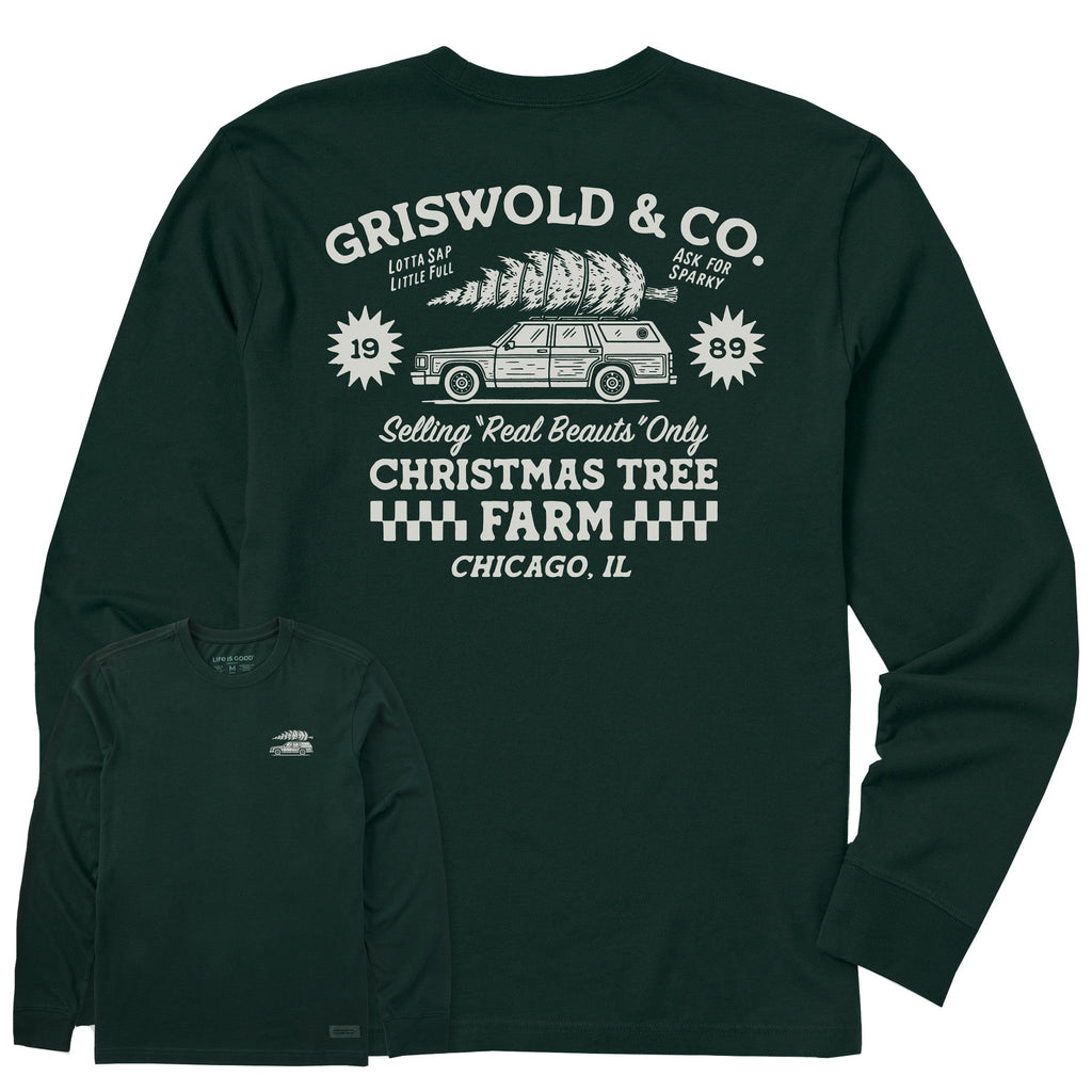 Men's Christmas Tree Farm Long Sleeve Crusher Tee product image 4