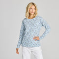 Women's Berry Floral Pattern Long Sleeve Crusher-LITE Easy product image 1