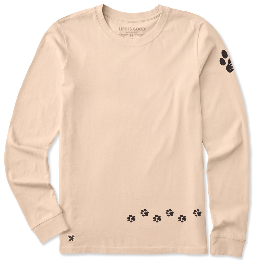 Women's Walking Paws Long Sleeve Crusher Tee product image 1