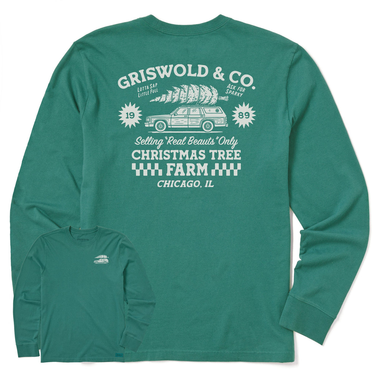 Men's Christmas Tree Farm Long Sleeve Crusher Tee product image 1