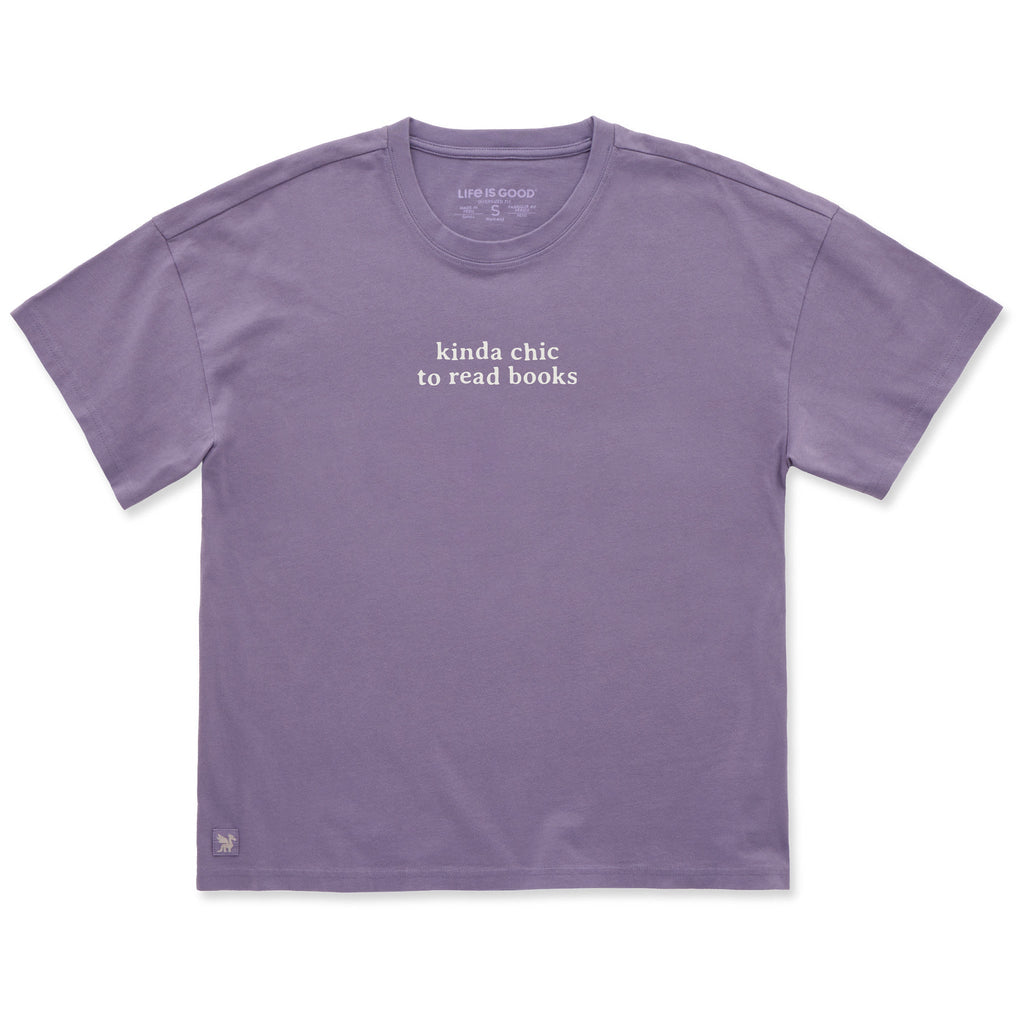 Women's Kinda Chic to Read Books Short Sleeve Oversized product image 3