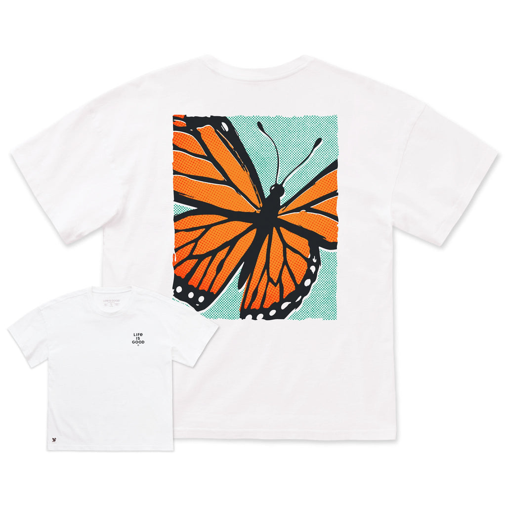 Women's Butterfly Closeup Short Sleeve Oversized Crusher Tee product image 1