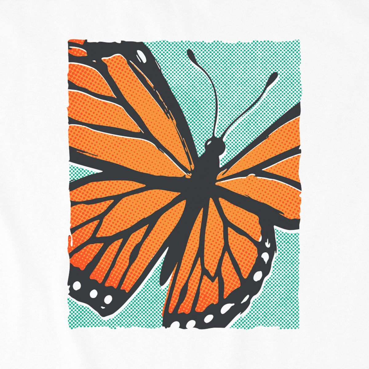 Women's Butterfly Closeup Short Sleeve Oversized Crusher Tee product image 2