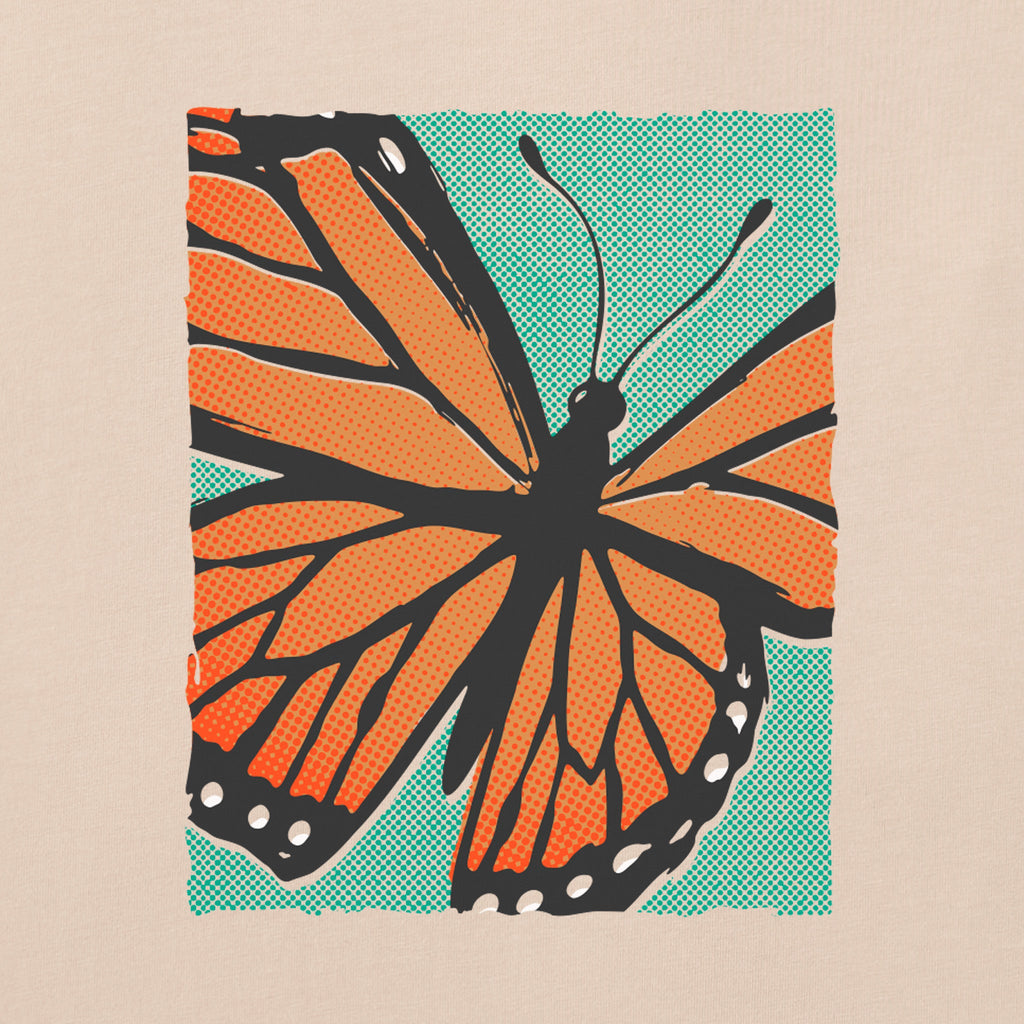 Men's Butterfly Closeup Short Sleeve Oversized Crusher Tee product image 2
