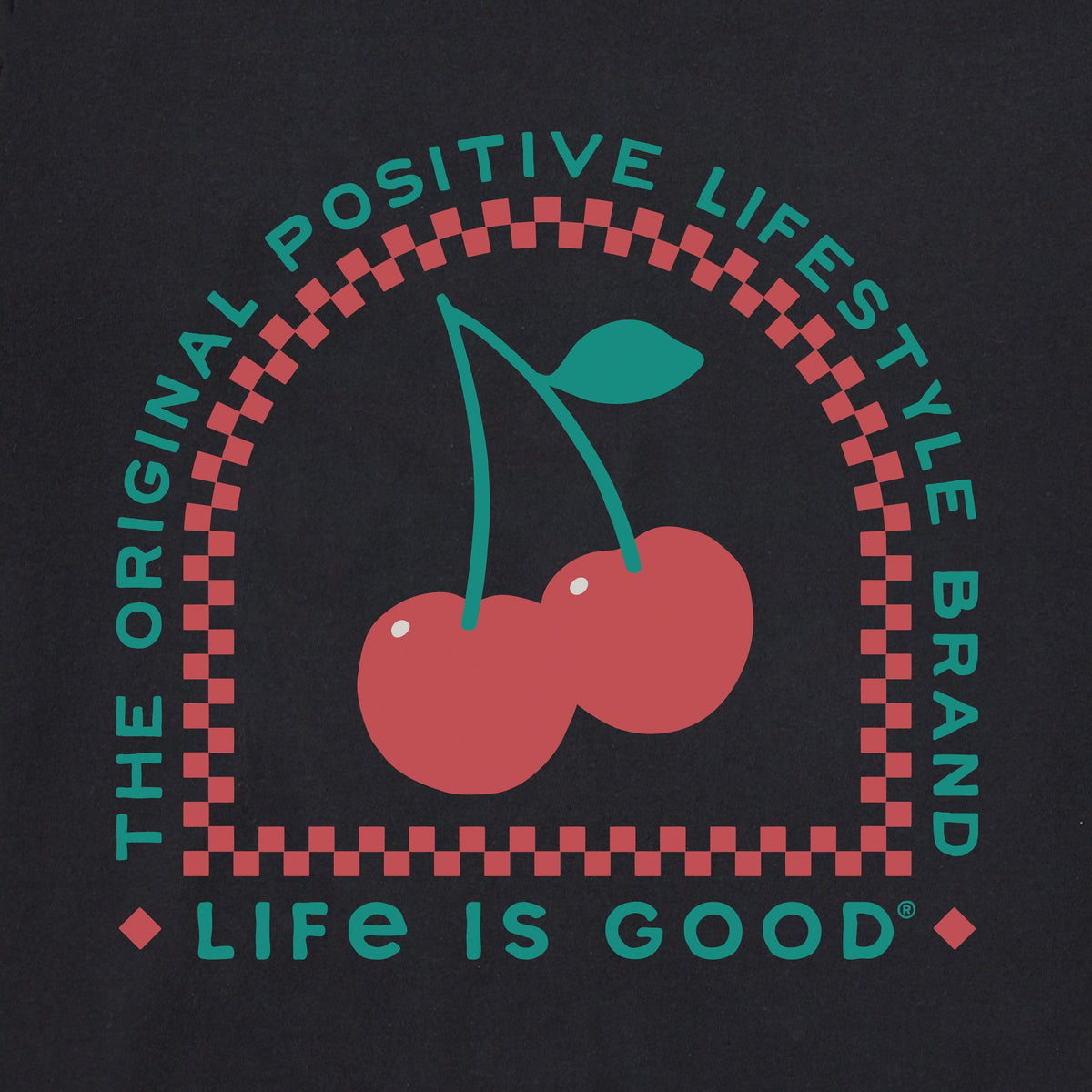 Women's Positive Lifestyle Cherries Short Sleeve Oversized product image 2