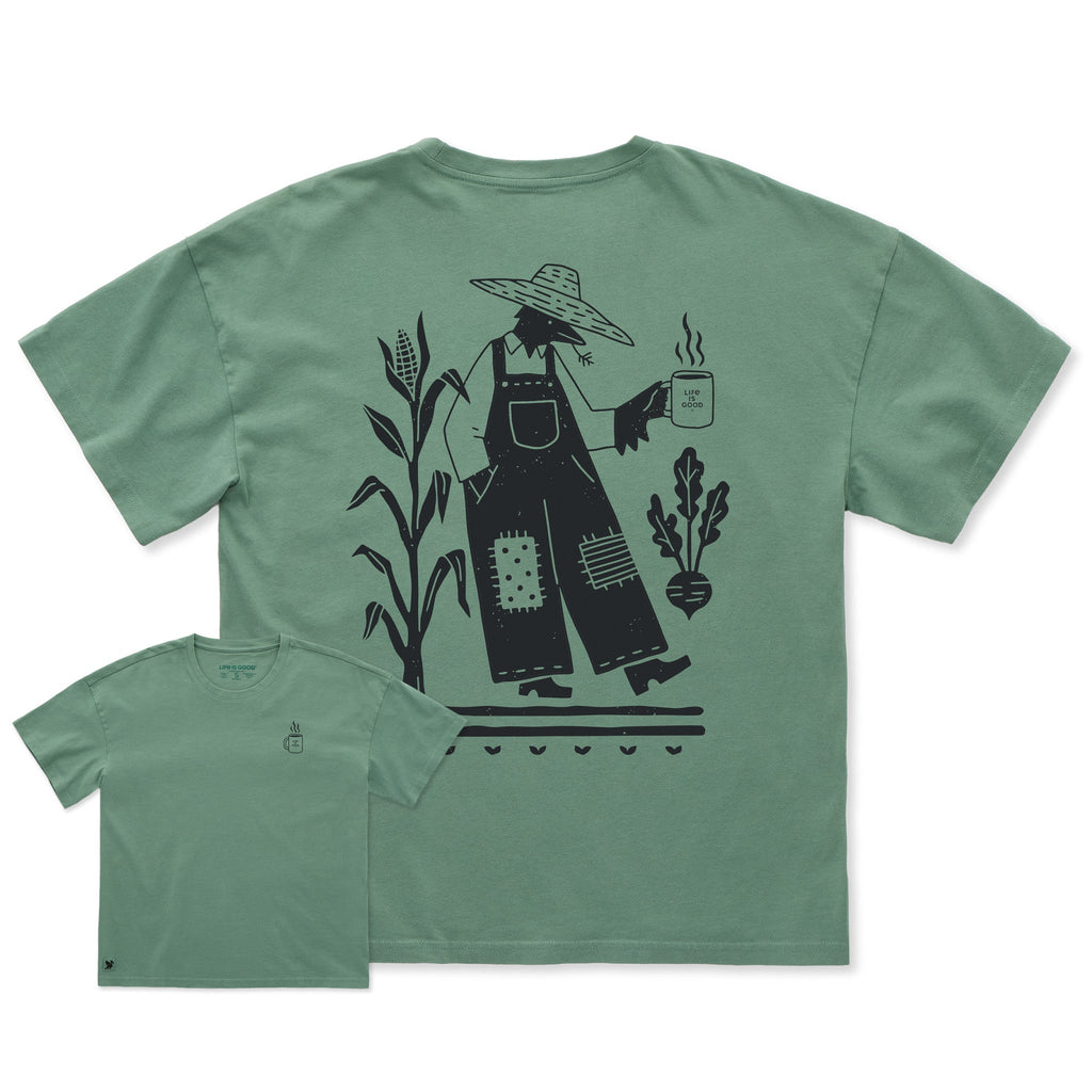 Women's Farmer Crow Short Sleeve Oversized Crusher Tee
