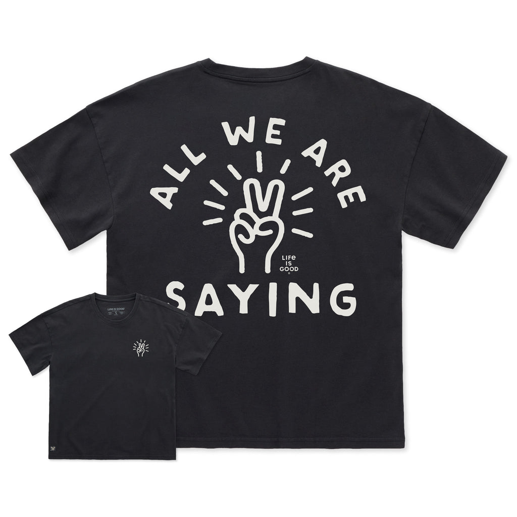 Women's All We Are Saying Short Sleeve Oversized Crusher Tee product image 1