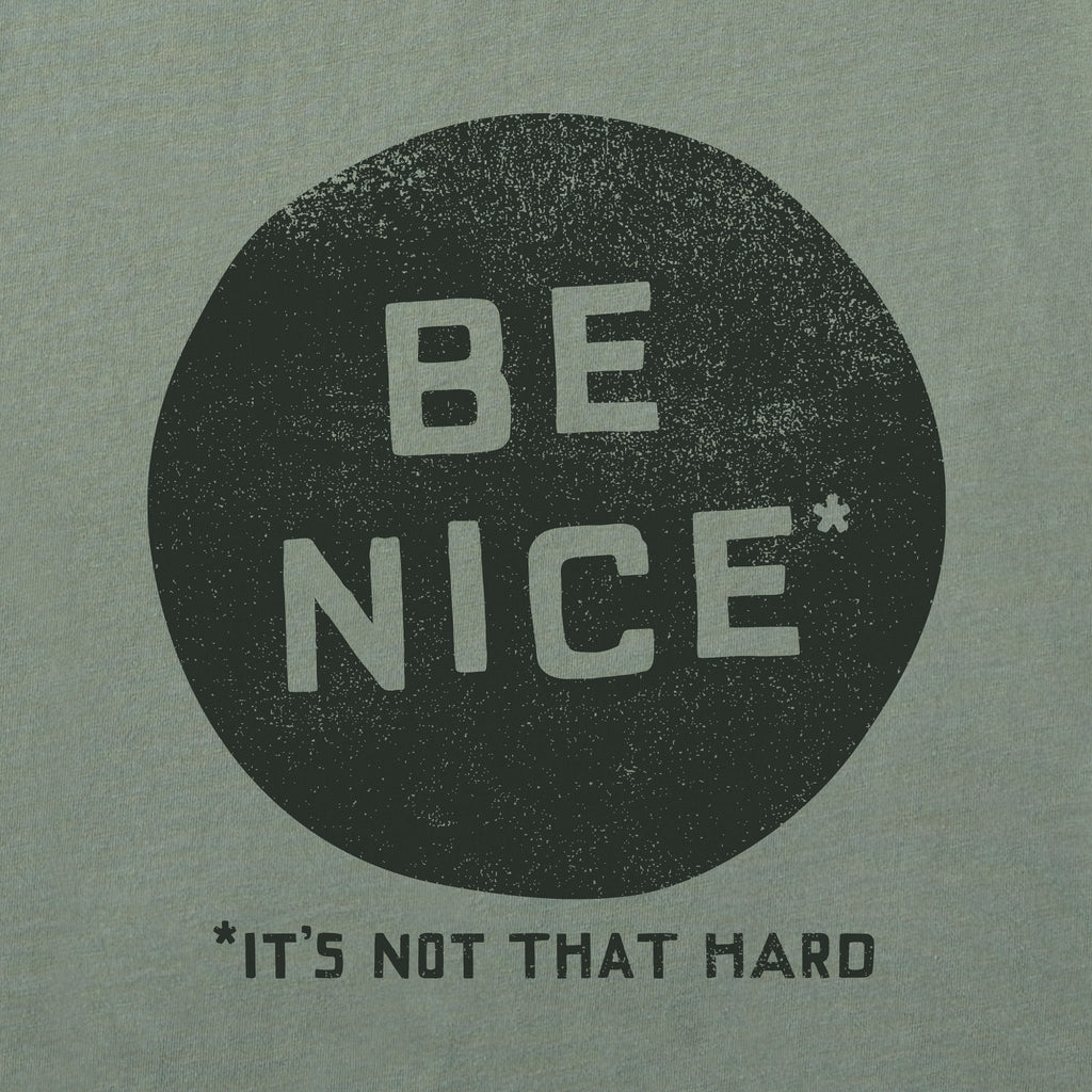 Men's Be Nice Not That Hard Short Sleeve Oversized Crusher product image 2