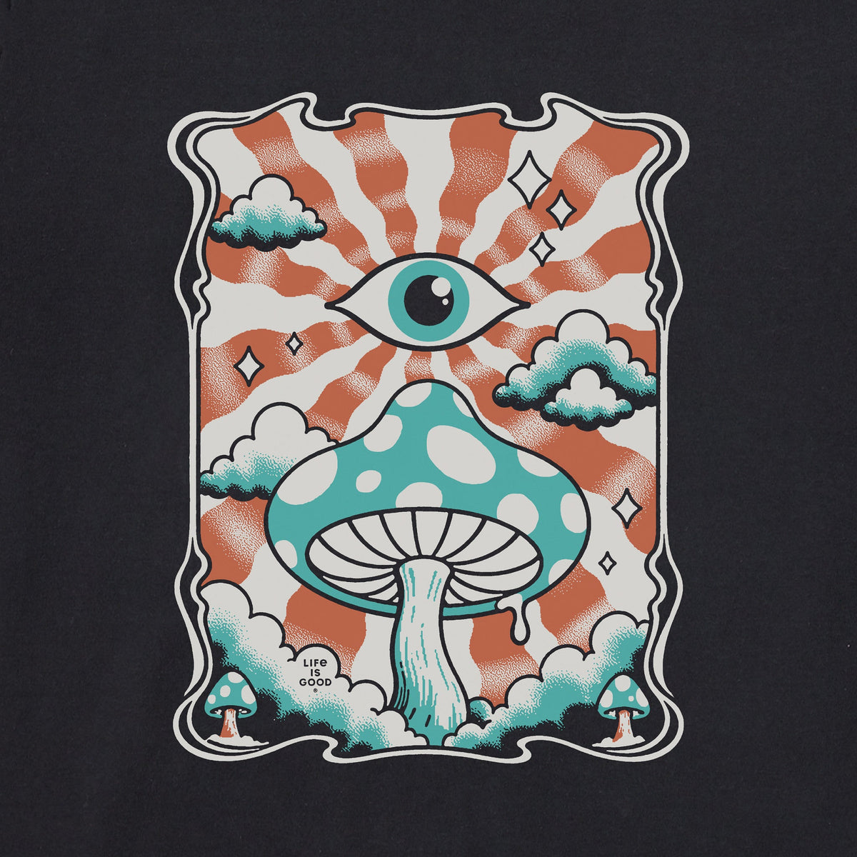 Women's Mushroom Eye Short Sleeve Oversized Crusher Tee product image 2