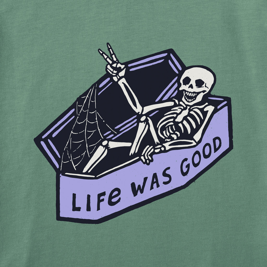 Women's Life Was Good Skeleton Short Sleeve Oversized product image 5