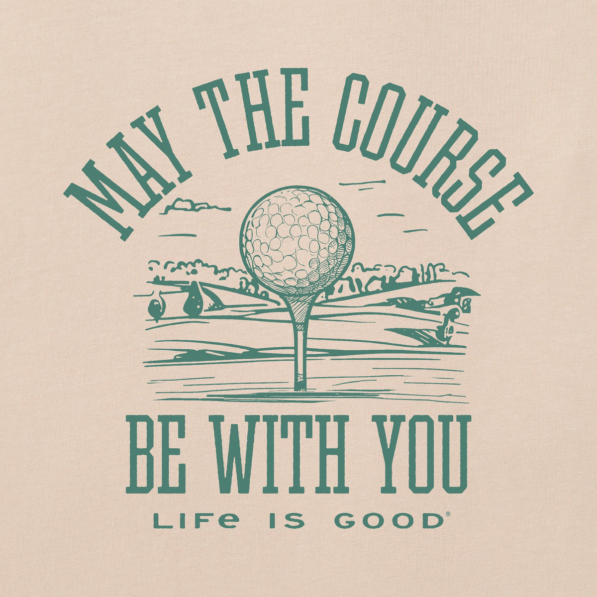 Men's May the Course be WIth You Golf Short Sleeve product image 2