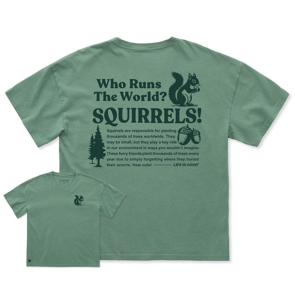 Women's Squirrels Run the World Short Sleeve Oversized product image 1