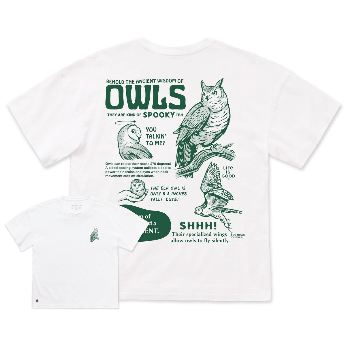 Women's The Wisdom of Owls Short Sleeve Oversized Crusher product image 4