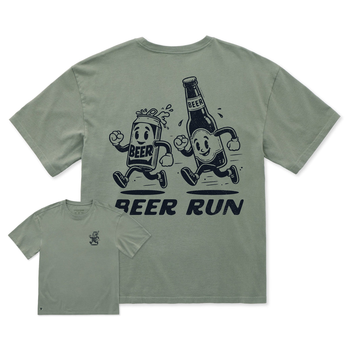 Men's Beer Run Short Sleeve Oversized Crusher Tee product image 4