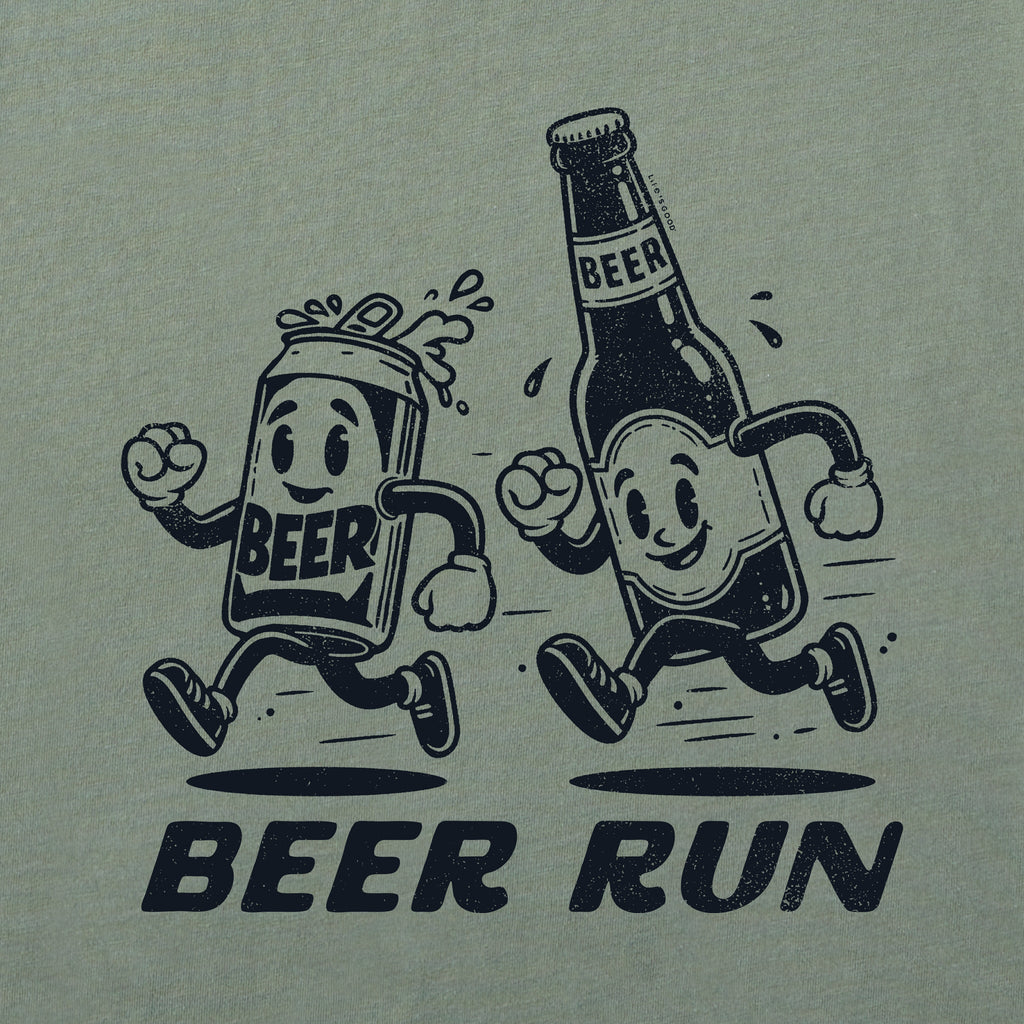 Men's Beer Run Short Sleeve Oversized Crusher Tee product image 2
