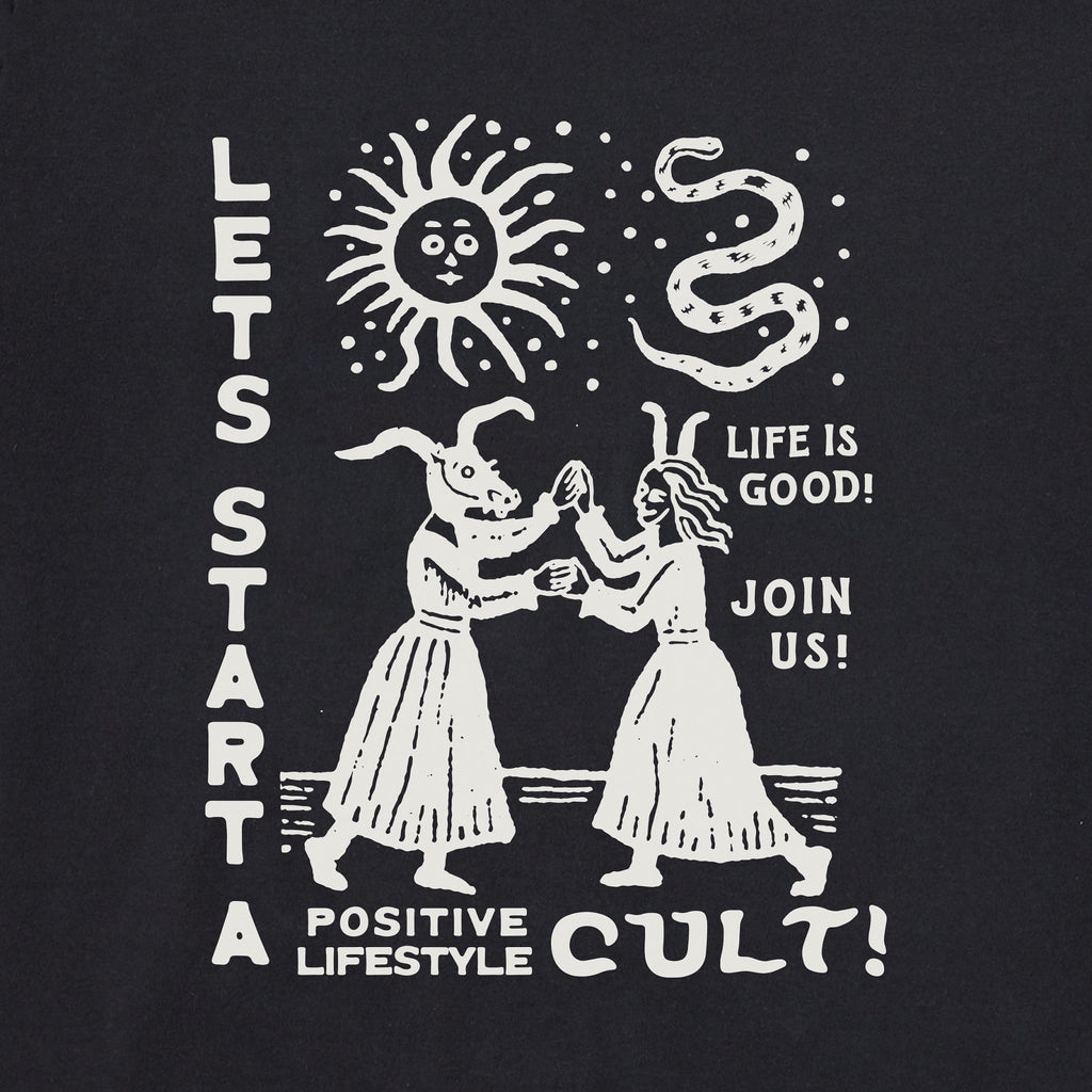 Women's Let's Start a Cult Short Sleeve Oversized Crusher product image 2