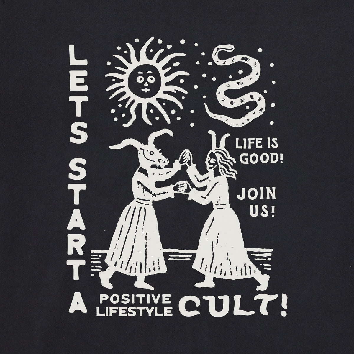 Women's Let's Start a Cult Short Sleeve Oversized Crusher product image 2