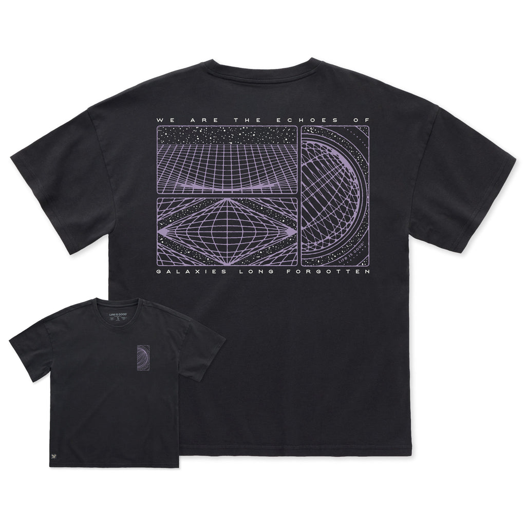 Women's Echoes of Galaxies Short Sleeve Oversized Crusher product image 1