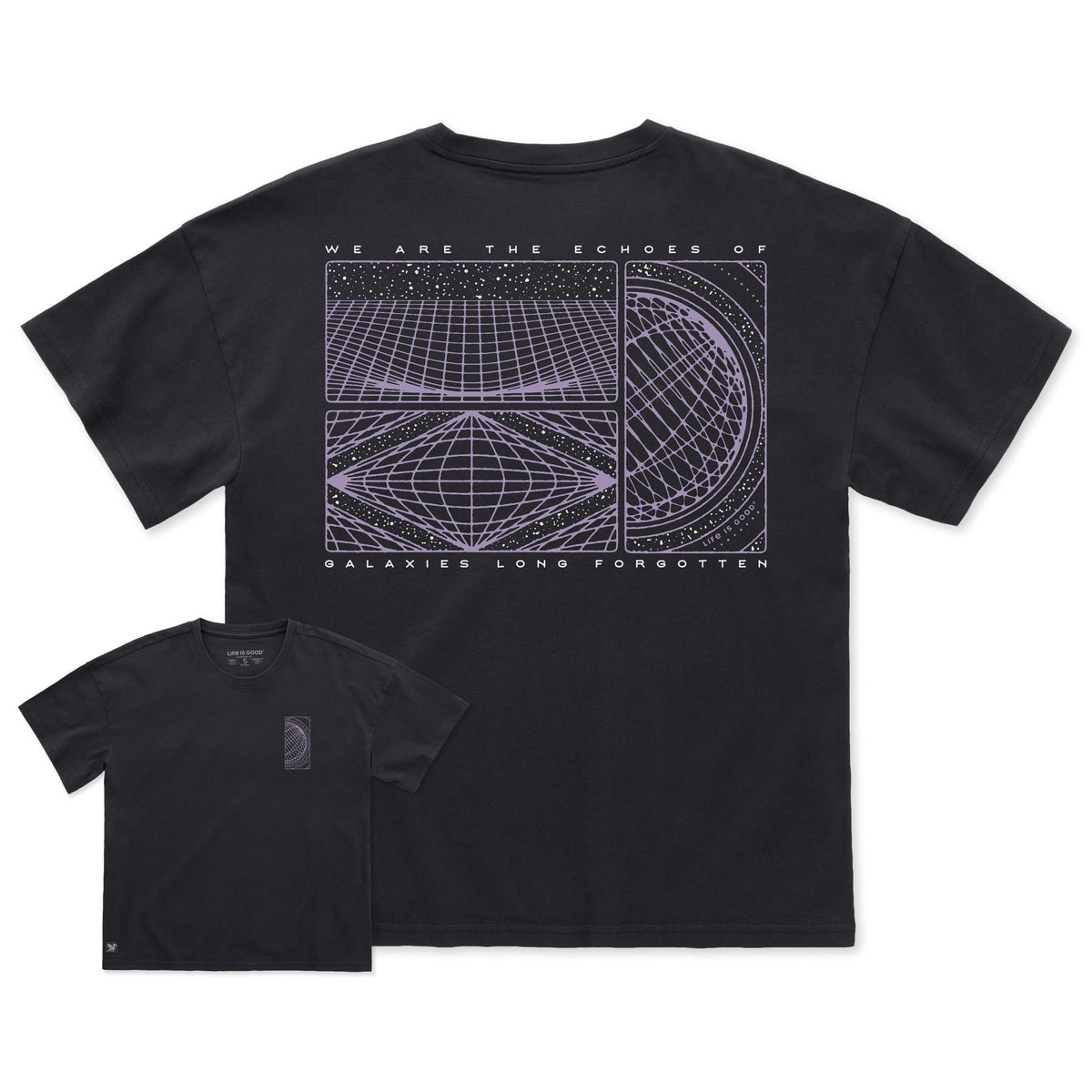 Women's Echoes of Galaxies Short Sleeve Oversized Crusher product image 4