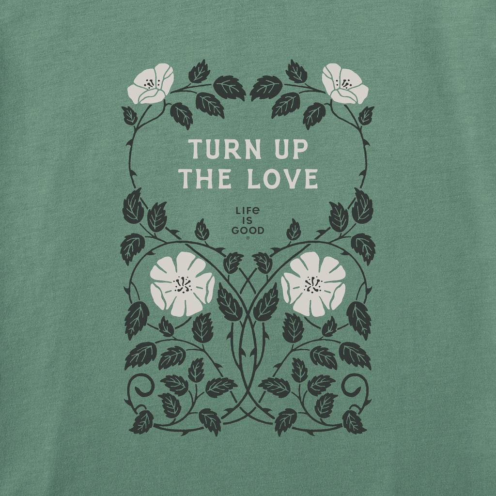 Women's Turn Up the Love Floral Symmetry Short Sleeve product image 2