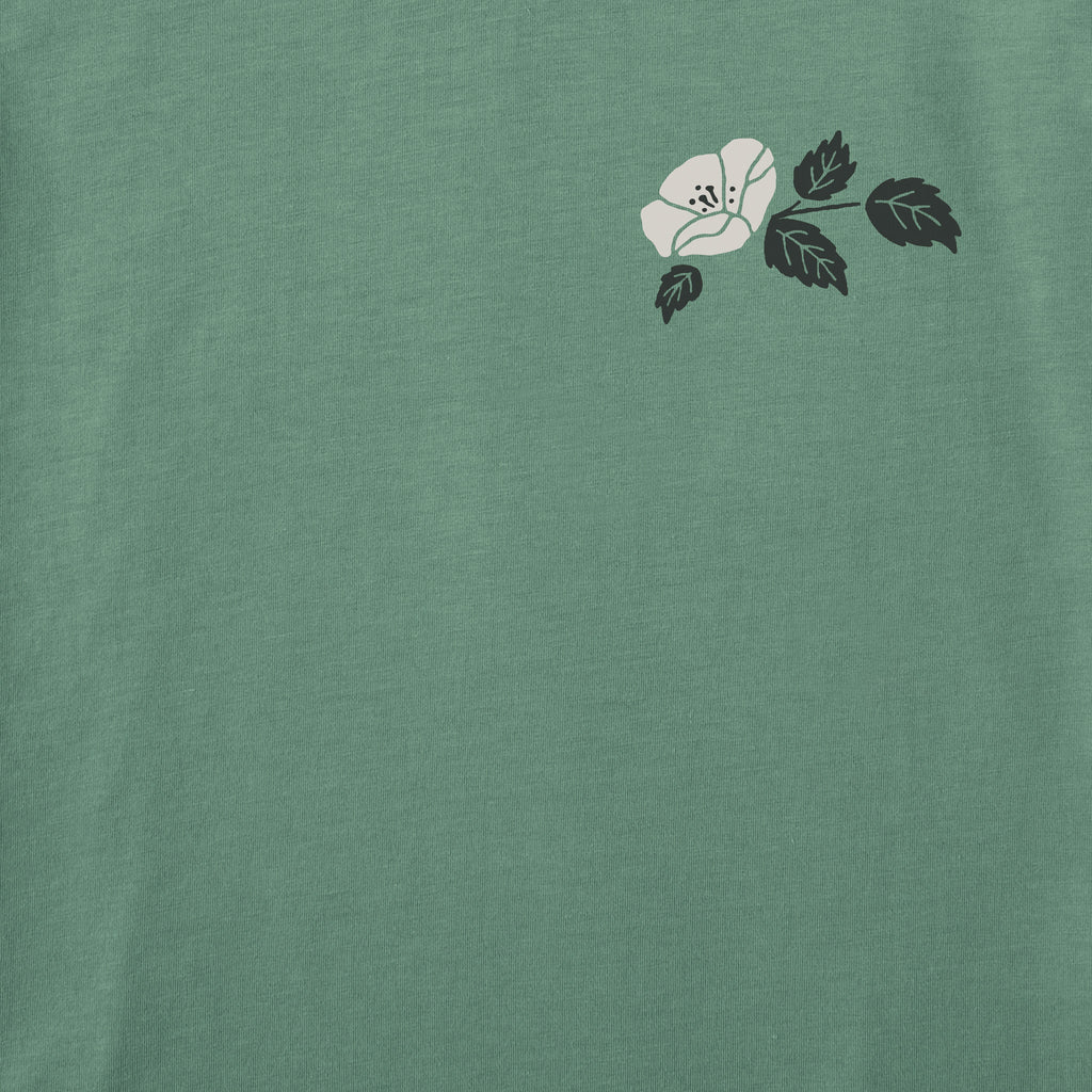 Women's Turn Up the Love Floral Symmetry Short Sleeve product image 3