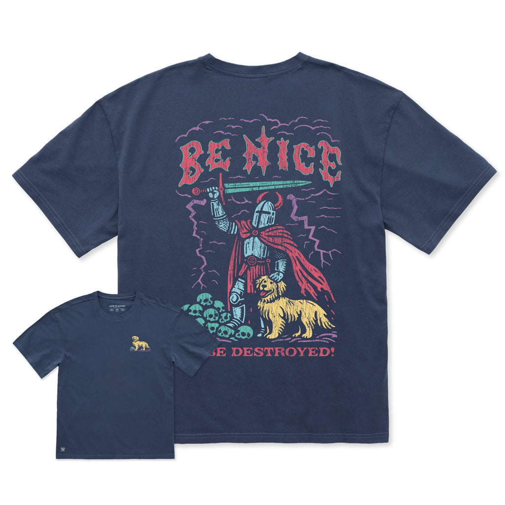 Men's Be Nice or be Destroyed Short Sleeve Oversized product image 4