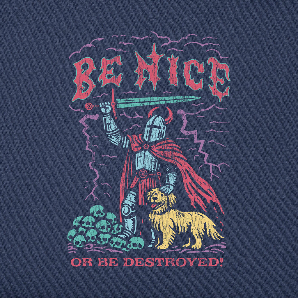Men's Be Nice or be Destroyed Short Sleeve Oversized product image 2