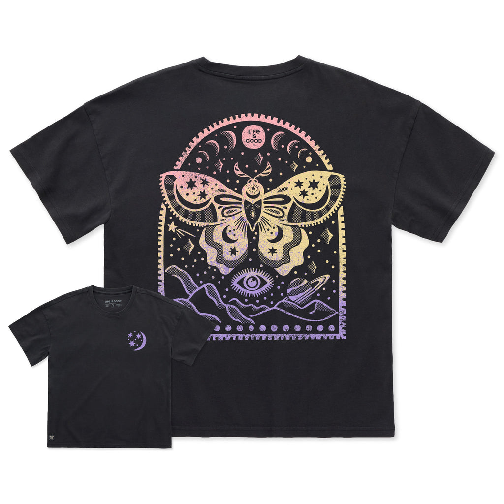 Women's Moon Moth Short Sleeve Oversized Crusher Tee product image 1