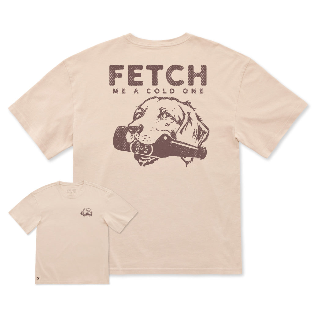 Men's Fetch Me a Cold One Short Sleeve Oversized Crusher Tee product image 1
