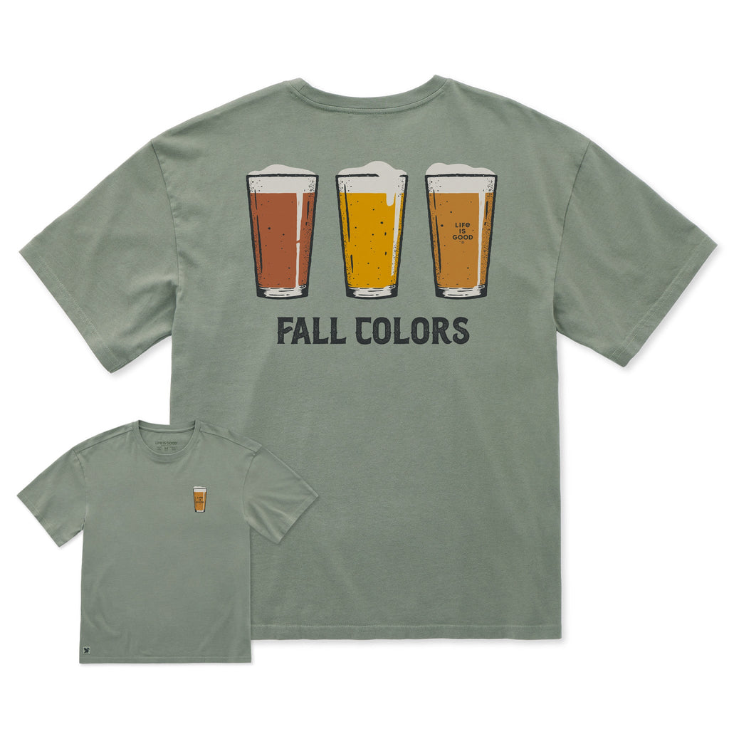 Men's Fall Beer Colors Short Sleeve Oversized Crusher Tee product image 1